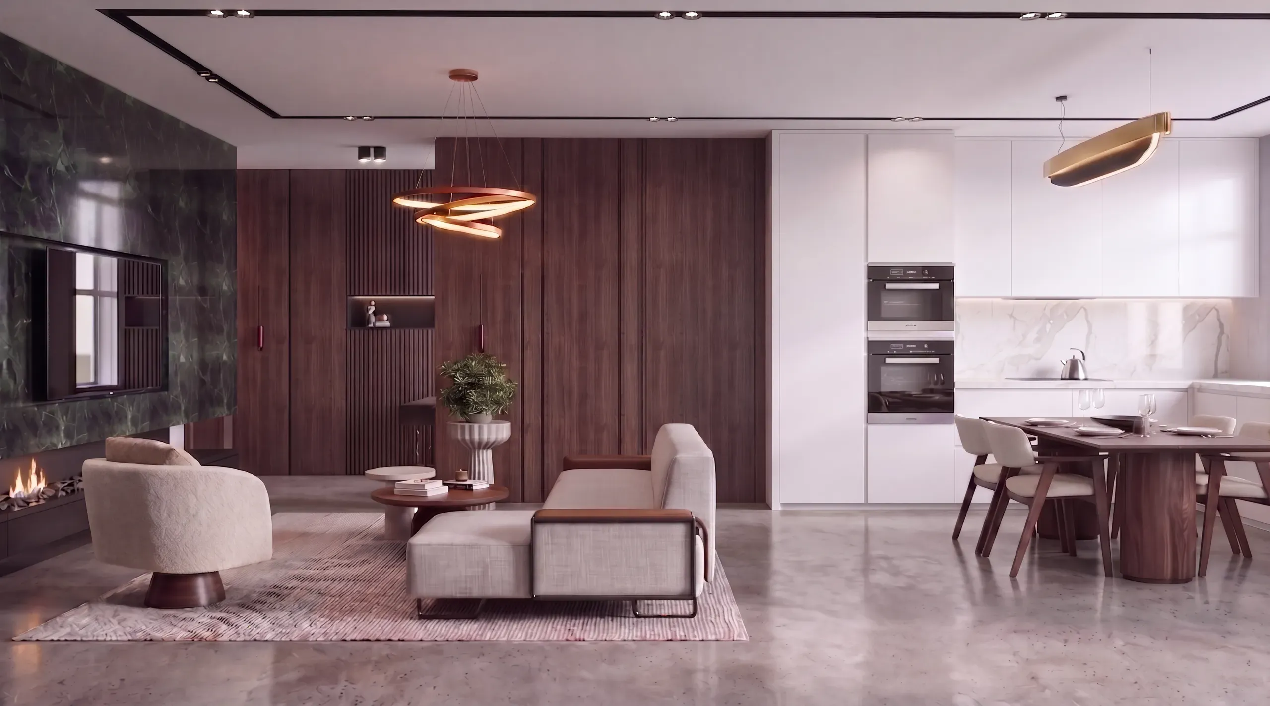 Monte Carlo Homes — örnek daire iç mekan görünümü